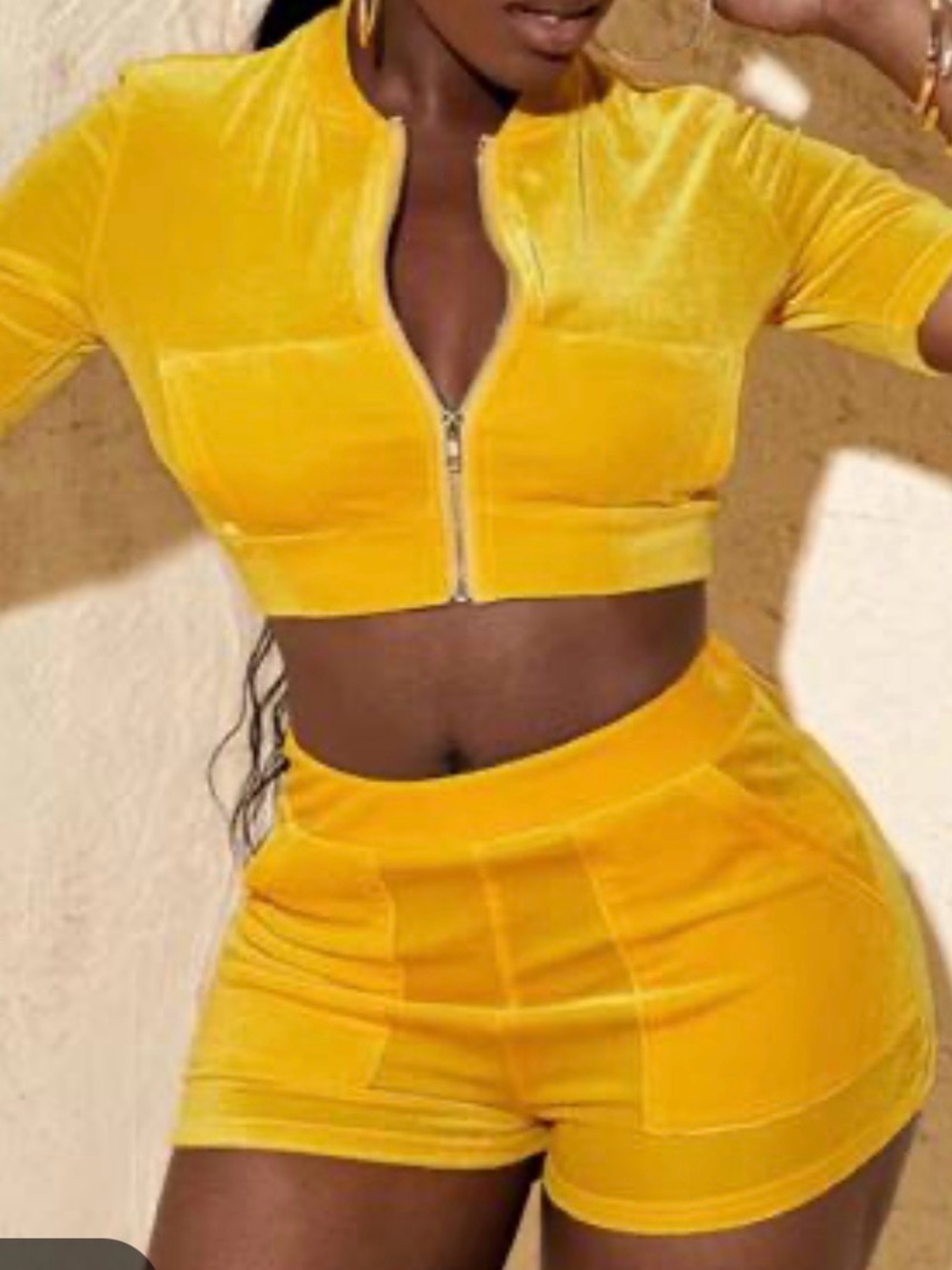 SHEIN Velvet 2 Piece Set